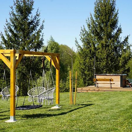 Domek Z Kominkiem Nad Jeziorem Z Jacuzzi Ogrodowym Sumowo  Ngoại thất bức ảnh